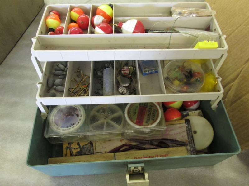 lot 209 image: Small Plano Tackle Box with Tackle...
