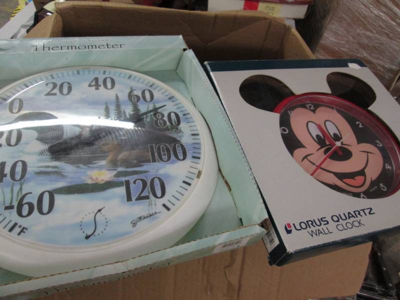 lot 224 image: IndoorOutdoor Clock, Mickey Clock,...