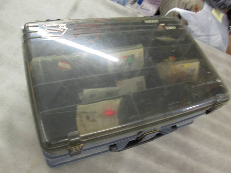 lot 237 image: Plano OverUnder Tackle Box- with ta...
