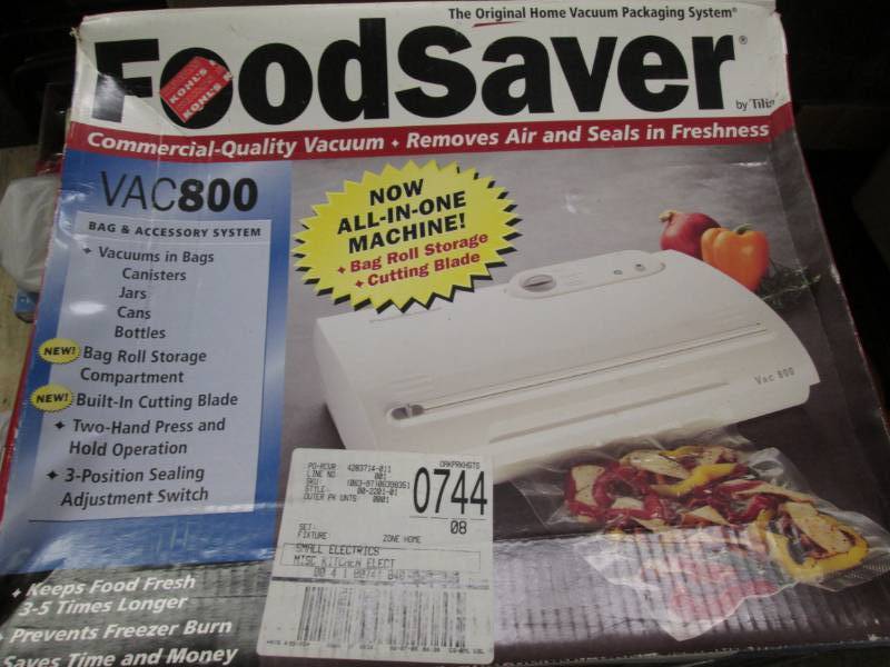 lot 238 image: FoodSaver Vac800 Vacuum Sealer test...