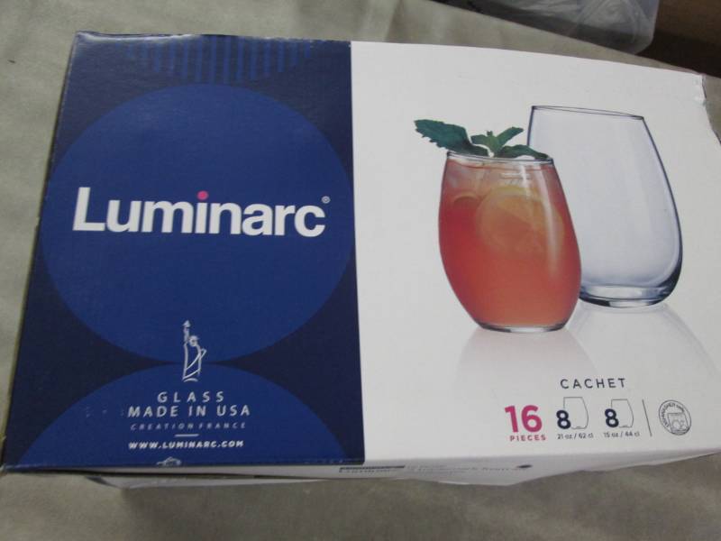 lot 245 image: Luminarc 16 pc Glass Set- new...