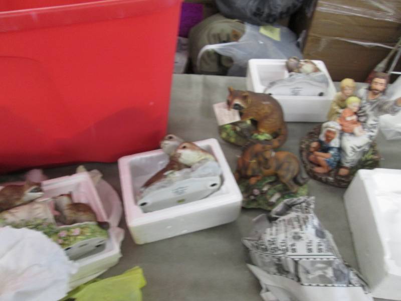 lot 249 image: Tote of NWT Collectible Figurines...