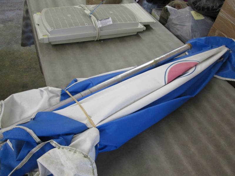 lot 261 image: Window Fan, Pepsi Umbrella...