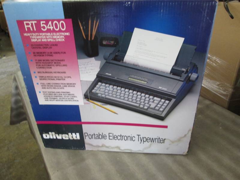 lot 273 image: Olivetti Portable Electronic Typewr...
