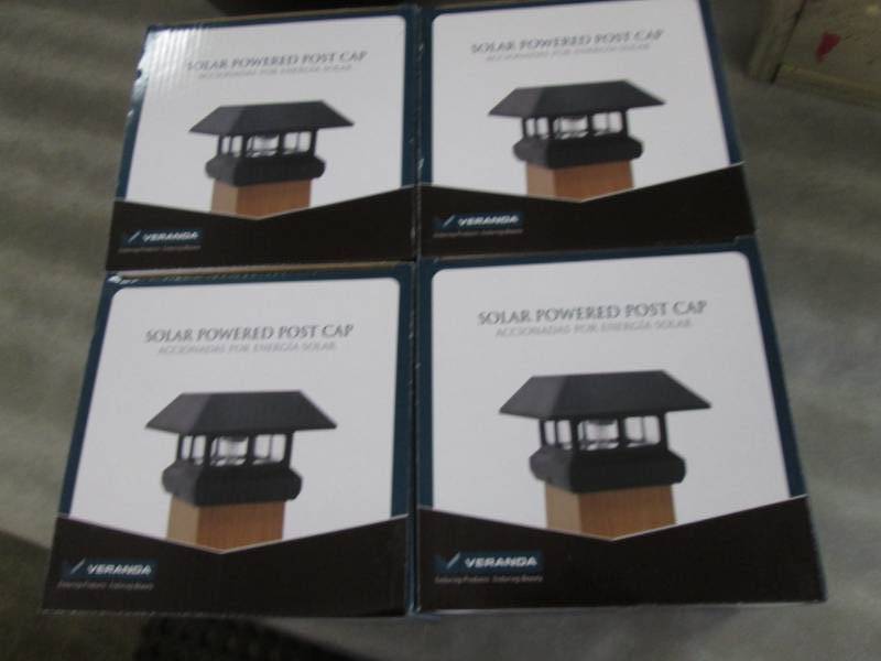 lot 276 image: Lot of 4 solar post caps