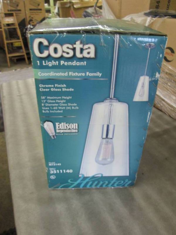 lot 278 image: Costa 1 Light Pendant...