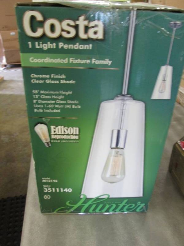lot 291 image: Costa 1 Light Pendant...