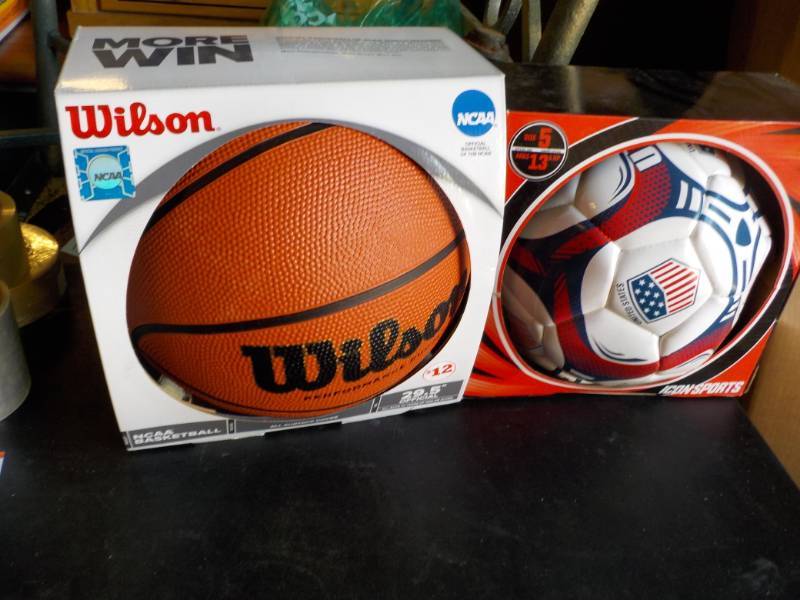 lot 52 image: New Wilson Basketball and Icon Spor...