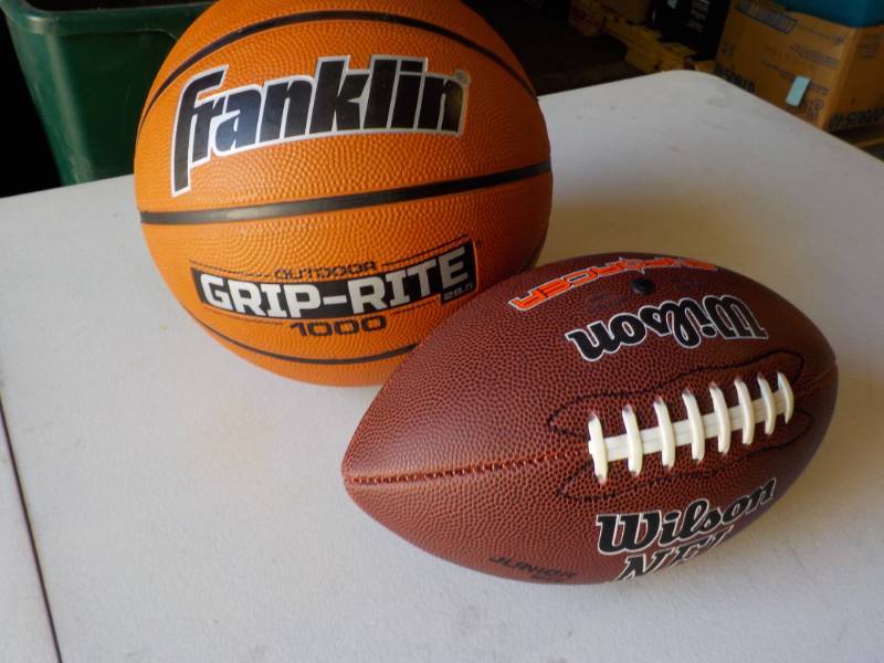 lot 76 image: New Franklin Basketball and Wilson ...