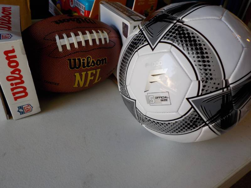 lot 130 image: New Football and Volley Ball...