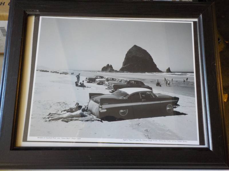 lot 137 image: 19 x 15 Framed Print vintage cars...