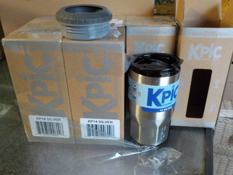 lot 163 image: 6 Pack - 14 oz Kpic Double Wall Ins...