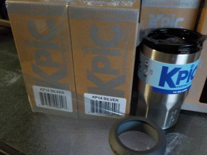 lot 164 image: 6 Pack - 14 oz Kpic Double Wall Ins...