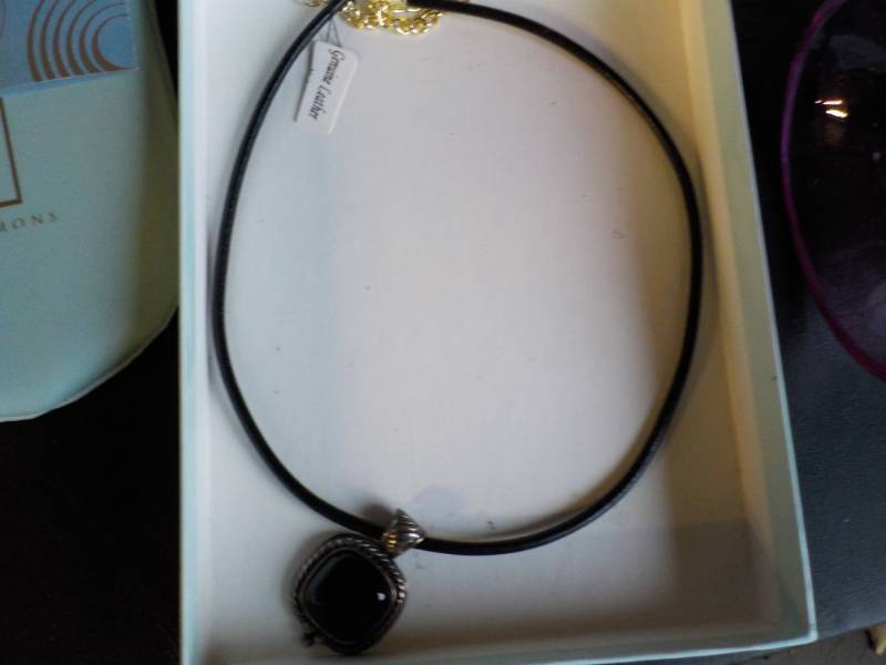 lot 180 image: Genuine Leather Ross Simons Necklac...