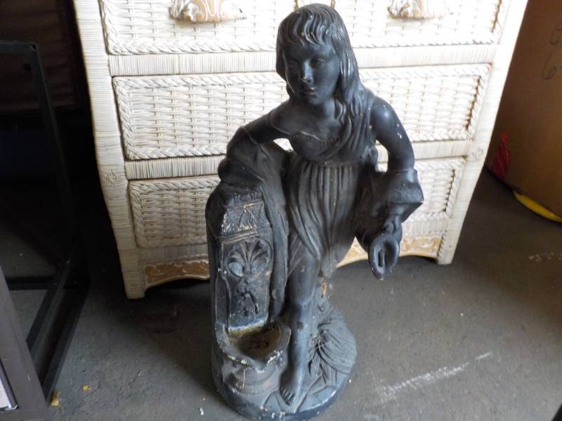 lot 188 image: Lady Cement Statue 27 High...