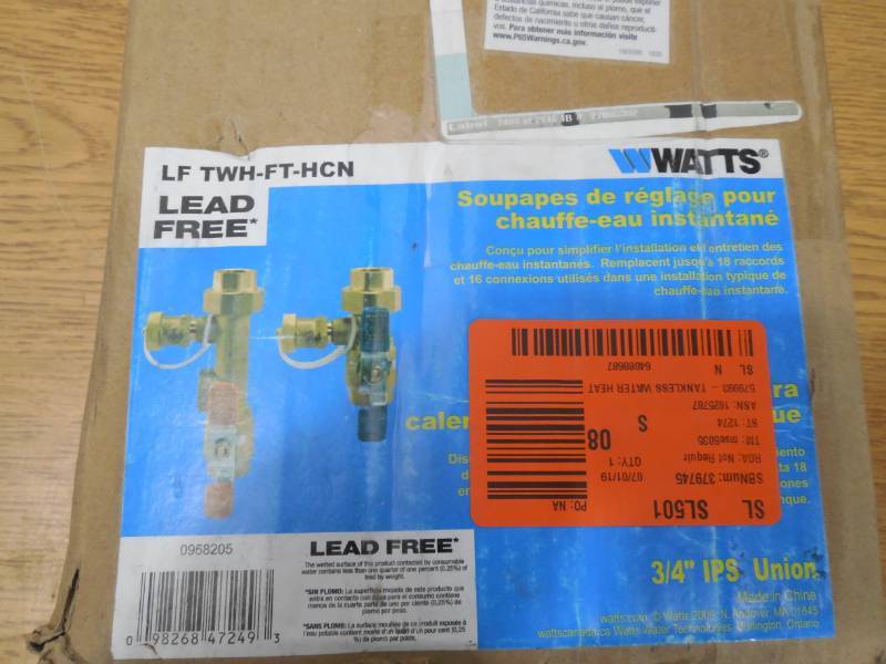 lot 81 image: Watts LFTWH-FT-HCN Service Valve Kit for Tankless Water Heater