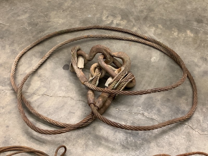 Lot Of Heavy Duty Steel Cable Chokers | September Commercial ...