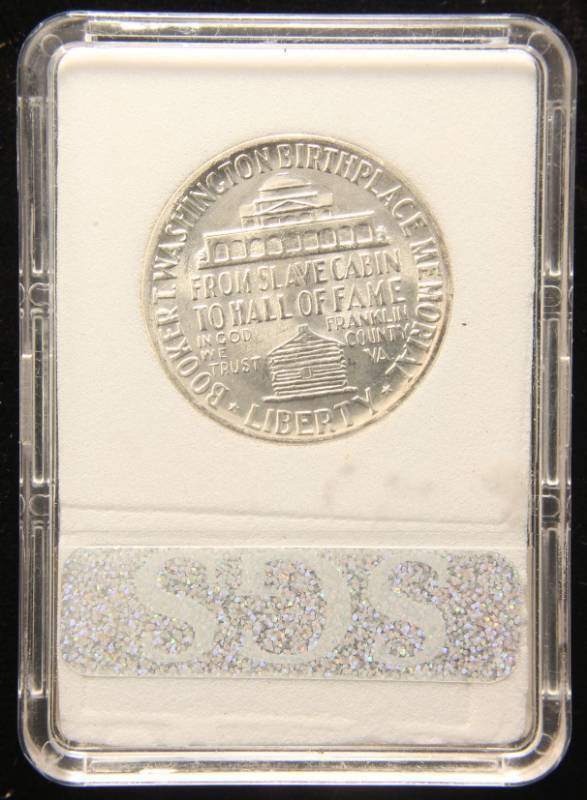 1951-P US SILVER BOOKER T WASHINGTON HALF DOLLAR COMMEMORATIVE MS69 SGS