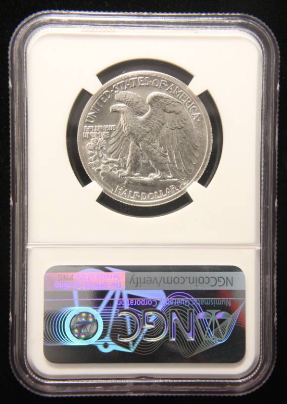 1942 WALKING LIBERTY HALF DOLLAR MS61 NGC