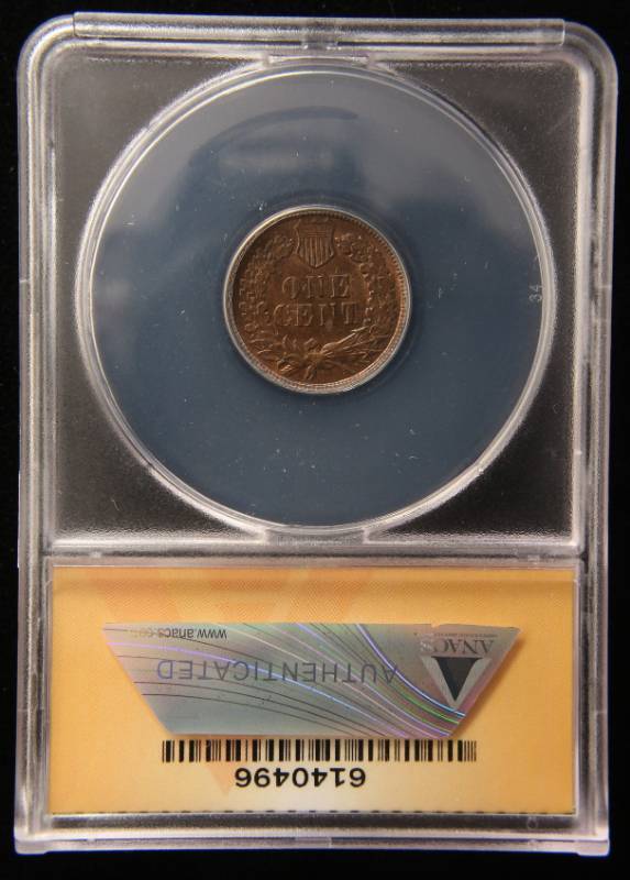 1893 INDIAN HEAD CENT MS63RB ANACS