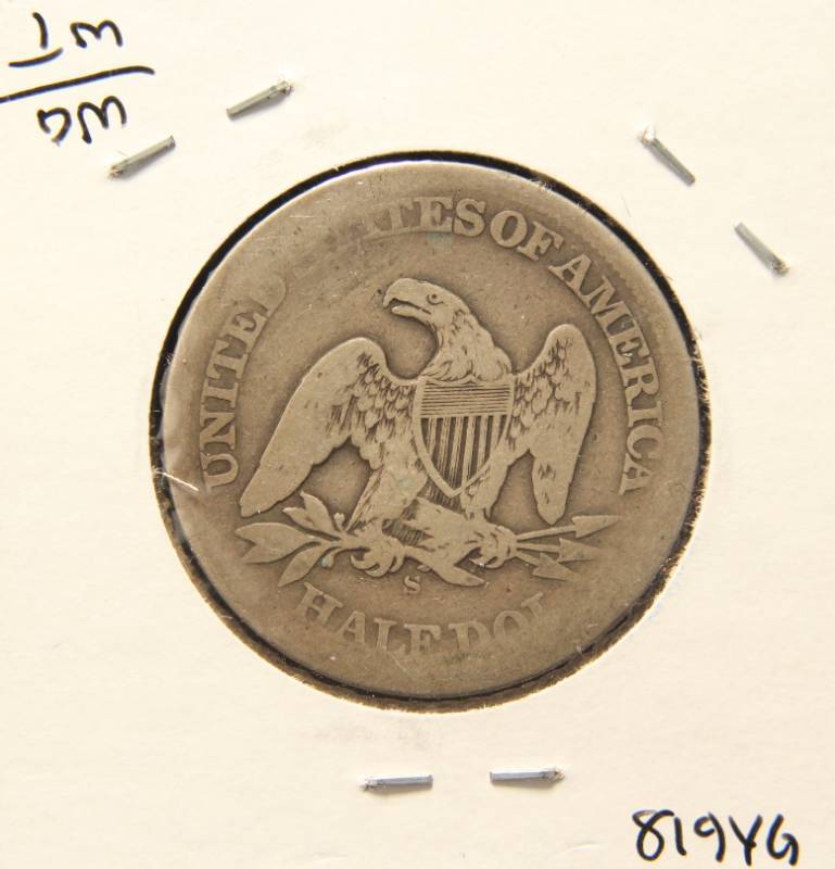 1865-S US SEATED LIBERTY HALF DOLLAR
