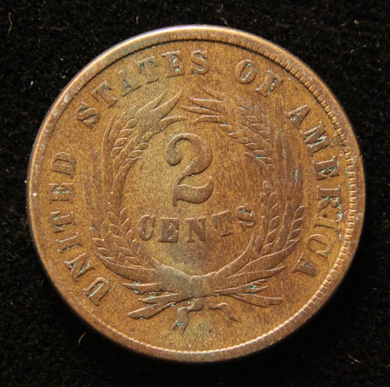 1865 US TWO CENT PIECE