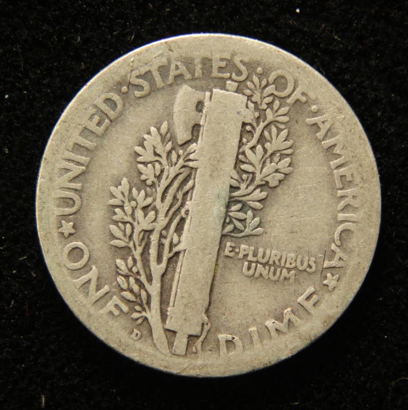 1921-D MERCURY DIME BETTER DATE COIN
