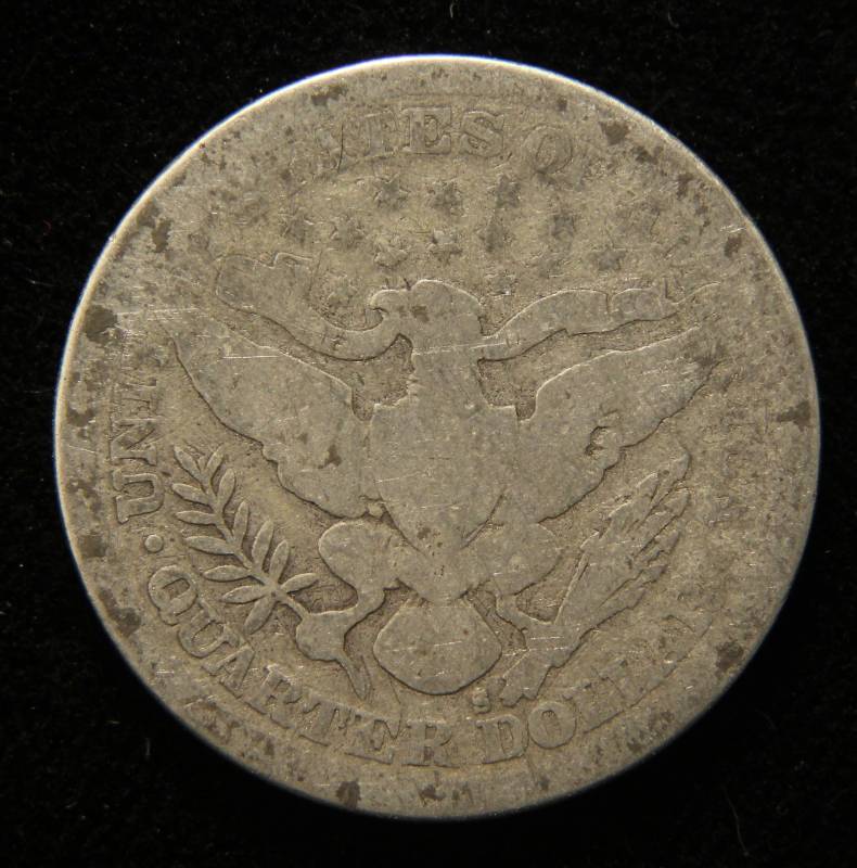 1895-S BARBER SILVER QUARTER