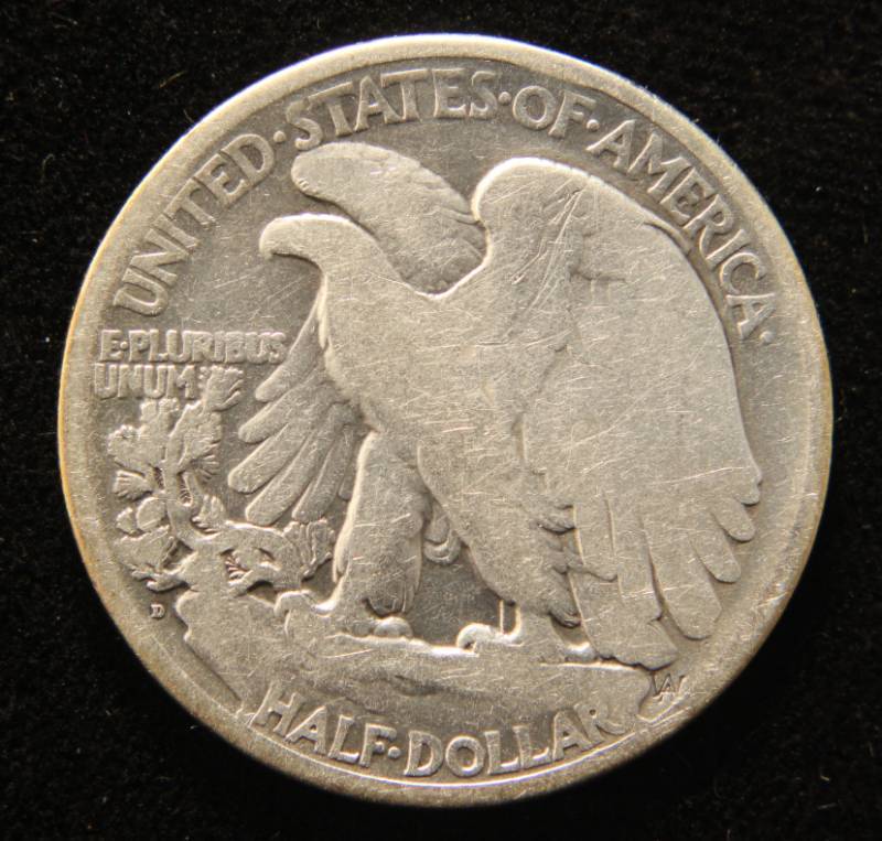 1919-D WALKING LIBERTY HALF DOLLAR