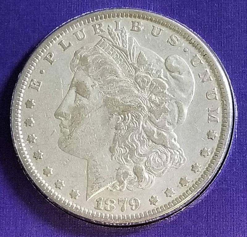 1879 MORGAN SILVER DOLLAR AS PICTURED