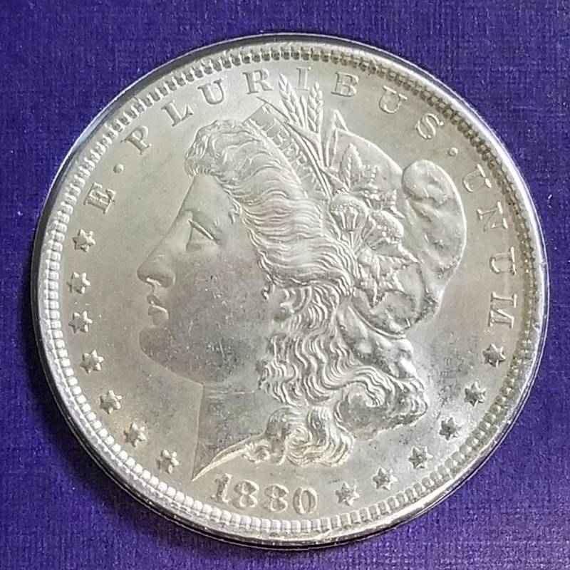 1880 MORGAN SILVER DOLLAR AS PICTURED
