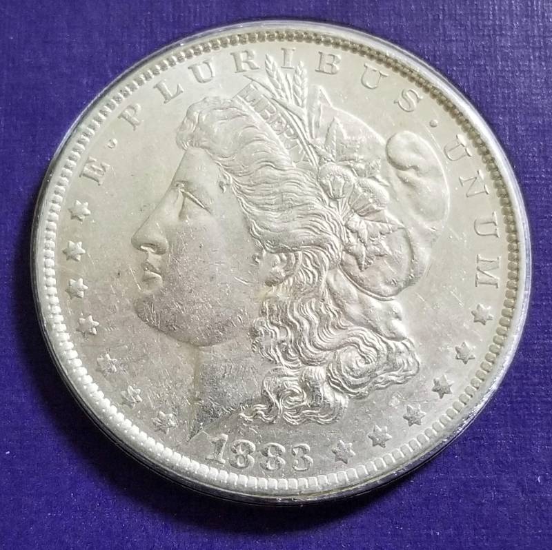 1883-O MORGAN SILVER DOLLAR AS PICTURED