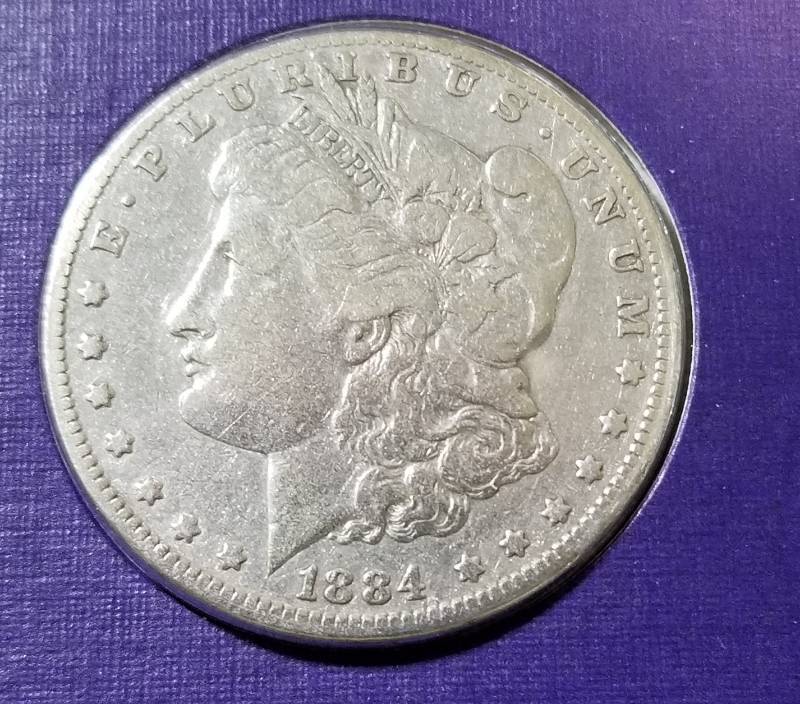 1884 MORGAN SILVER DOLLAR AS PICTURED