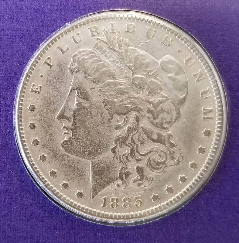 1885 MORGAN SILVER DOLLAR AS PICTURED