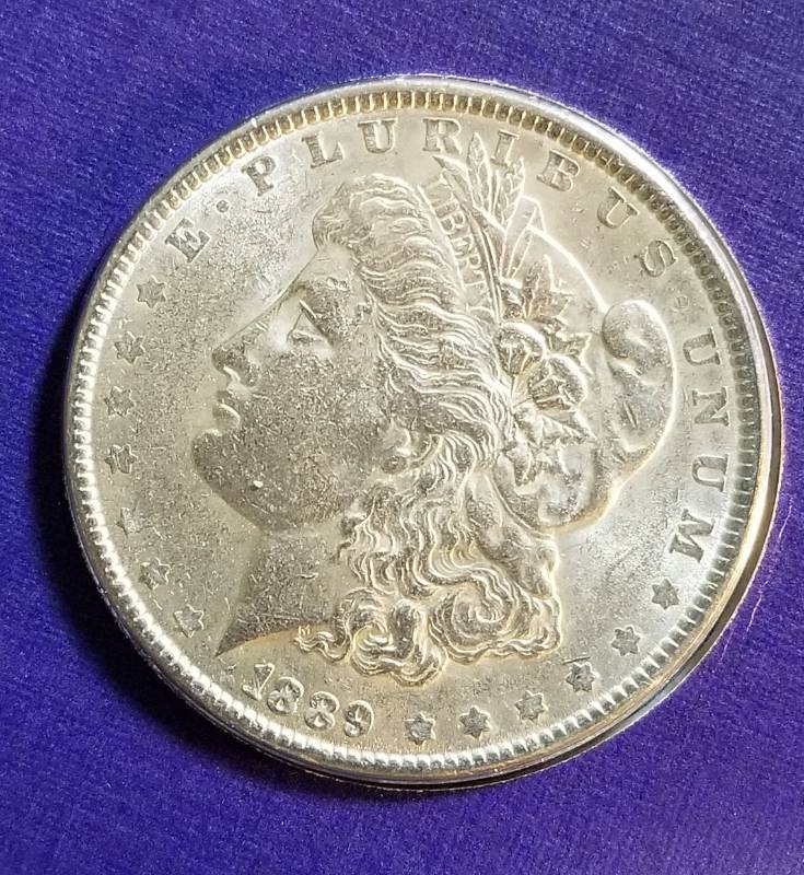 1889 MORGAN SILVER DOLLAR AS PICTURED