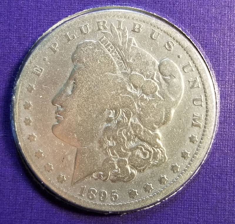 1895-O MORGAN SILVER DOLLAR AS PICTURED