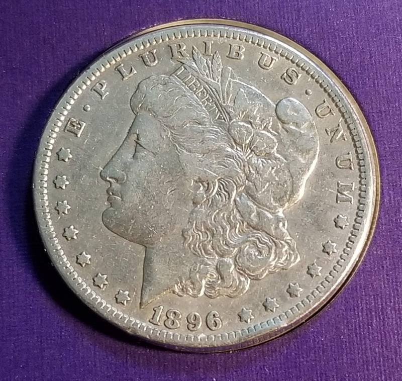 1896-O MORGAN SILVER DOLLAR AS PICTURED