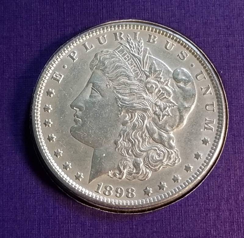 1898 MORGAN SILVER DOLLAR AS PICTURED