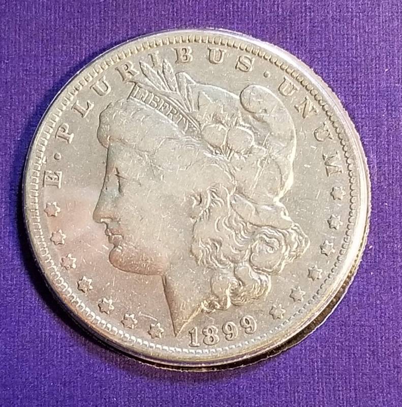 1899-O MORGAN SILVER DOLLAR AS PICTURED
