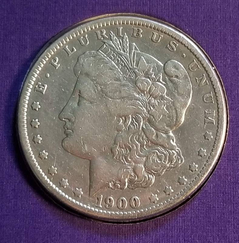 1900-O MORGAN SILVER DOLLAR AS PICTURED
