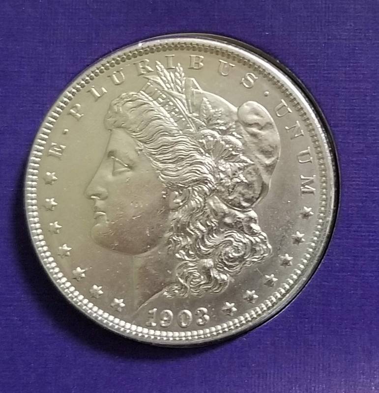 1903 MORGAN SILVER DOLLAR AS PICTURED