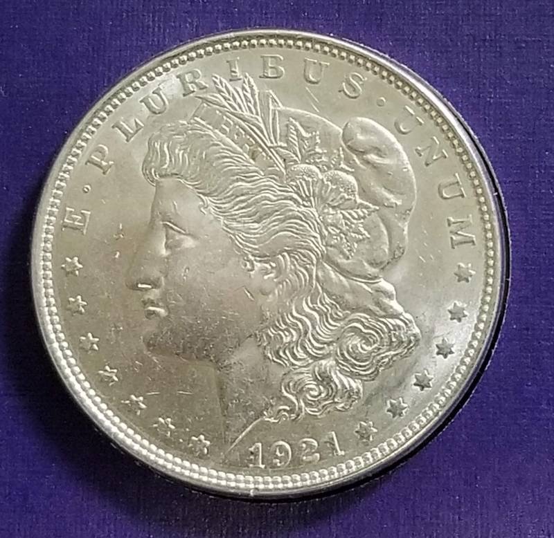 1921 MORGAN SILVER DOLLAR AS PICTURED