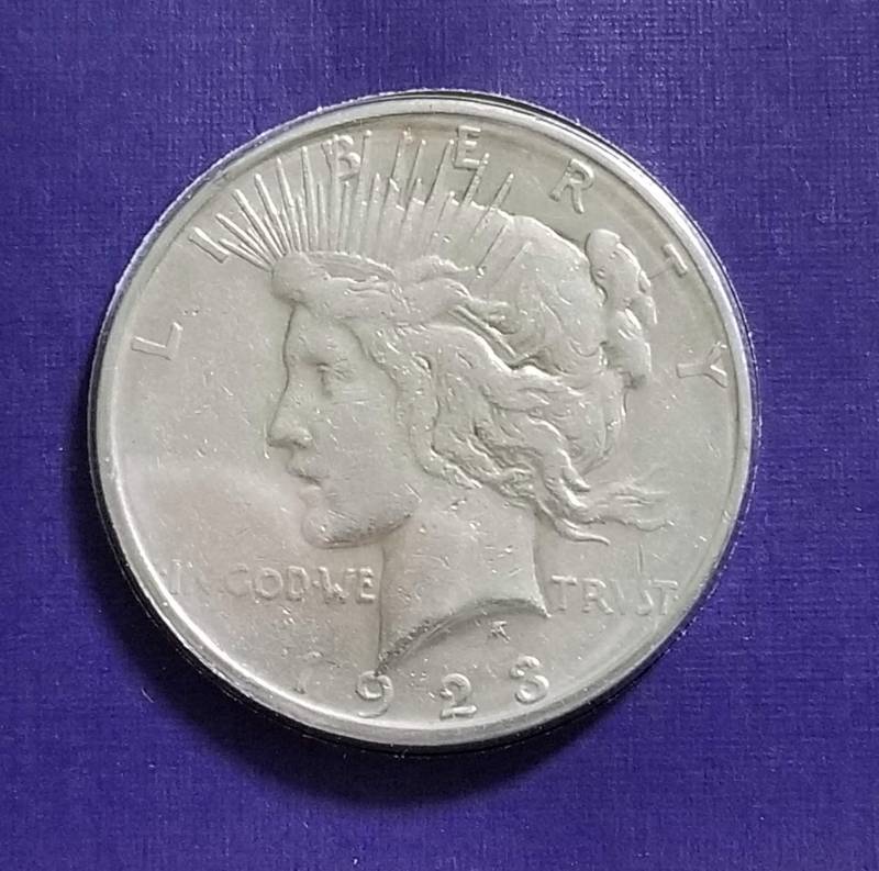 1923-S PEACE SILVER DOLLAR AS PICTURED