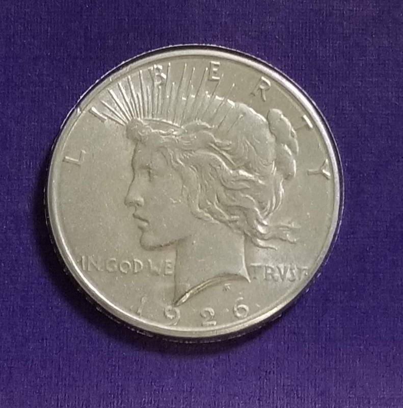 1926-S PEACE SILVER DOLLAR AS PICTURED