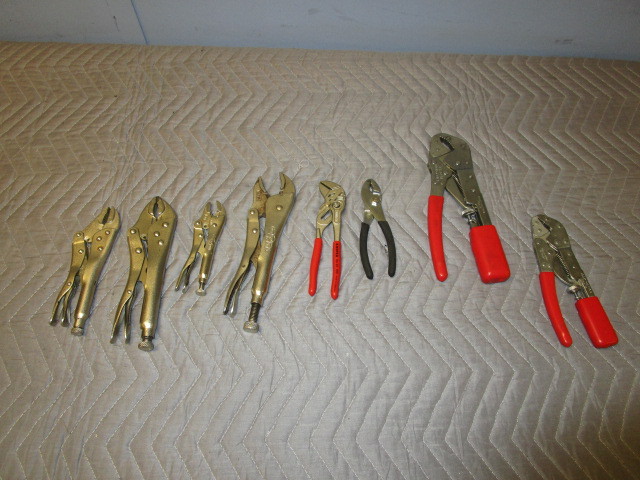lot 340 image: VISE-GRIP AND ASSORTED PLIERS