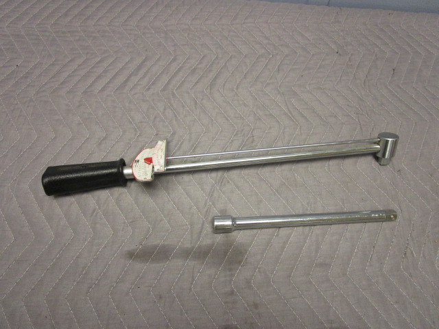 lot 342 image: CRAFTSMAN TORQUE WRENCH WITH EXTENSION BAR
