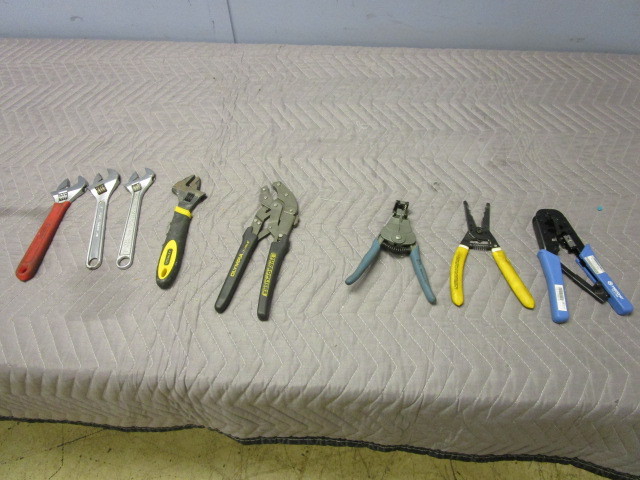 lot 344 image: WRENCHES, PLIERS AND CRIMPING TOOLS