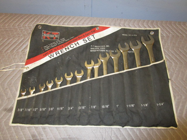 lot 347 image: KT INDUSTRIES COMBINATION WRENCH SET