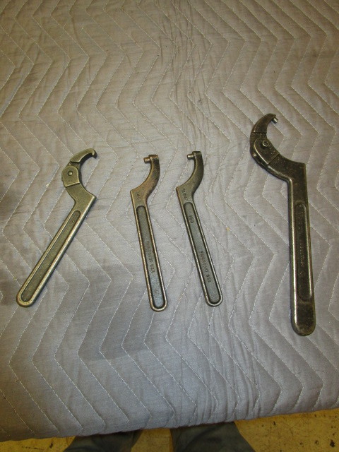 lot 351 image: PIN SPANNERS AND PIN HOOK