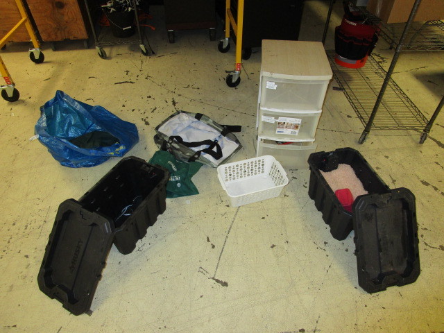 lot 374 image: STORAGE BINS AND BAGS